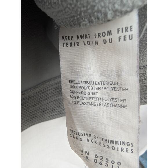 Puma Women's Gray Full Zip Track Jacket Sz Medium Mock neck Thumb Holes - Picture 9 of 9